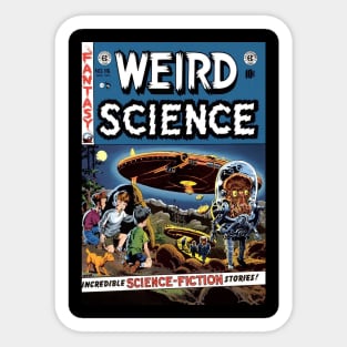 Vintage Sci Fi Comic Book Sticker